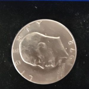 1972 Eisenhower type 2 d error coin